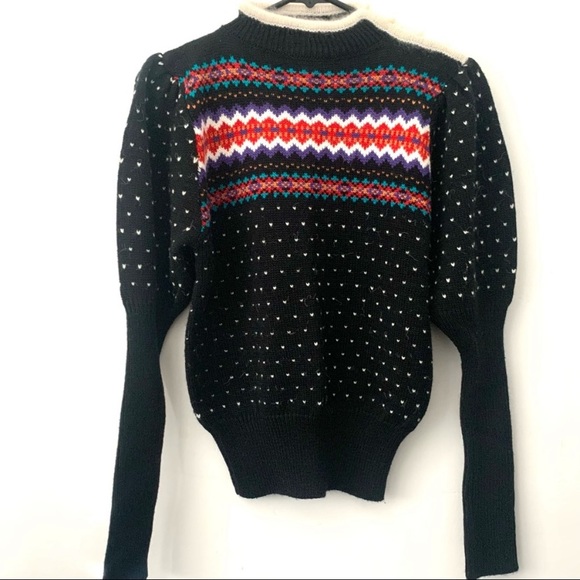 Vintage The Italian Mob Nordic Sweater-pullover Size Medium - Picture 8 of 11